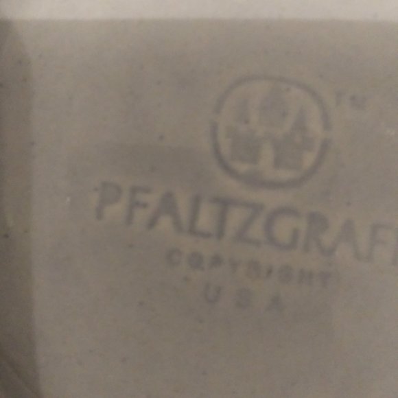 Vintage pfaltzgraff gazebo blue bouquet pattern USA teacup and saucer - Picture 8 of 9